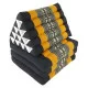 Asiatisk vikbar kudde XL - Svart-orange