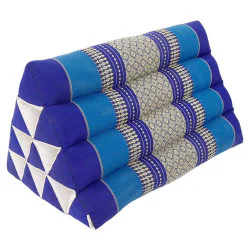 Liten blå & vit pyramidkudde